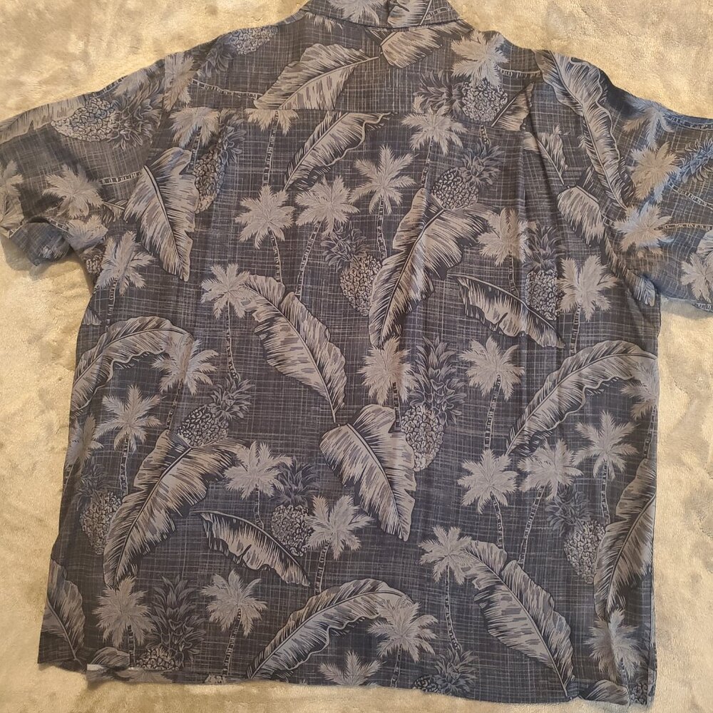 Campia Men's Black/Tan Short-Sleeve Button-Down Camp Style Shirt/Size 2XL - Picture 3 of 10